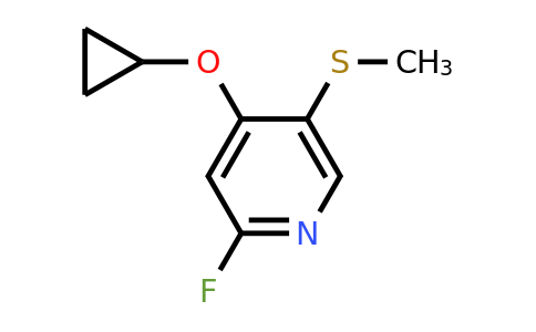 CAS 1243353-07-2 | 4-Cyclopropoxy-2-fluoro-5-(methylsulfanyl)pyridine