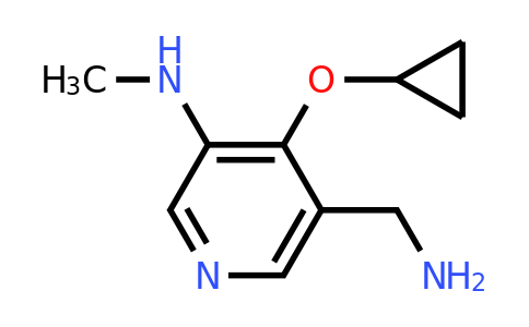 CAS 1243353-09-4 | 5-(Aminomethyl)-4-cyclopropoxy-N-methylpyridin-3-amine