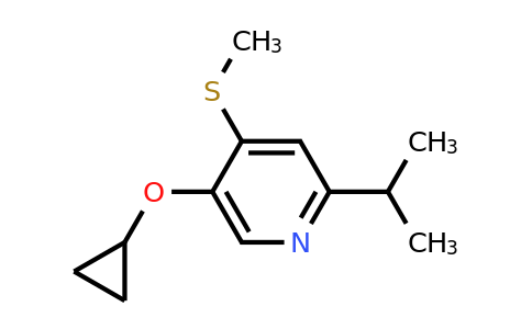 CAS 1243353-12-9 | 5-Cyclopropoxy-2-isopropyl-4-(methylthio)pyridine
