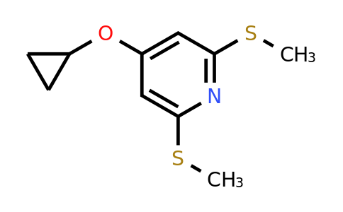 CAS 1243353-15-2 | 4-Cyclopropoxy-2,6-bis(methylsulfanyl)pyridine
