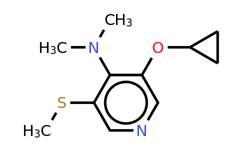 CAS 1243353-16-3 | 3-Cyclopropoxy-N,n-dimethyl-5-(methylthio)pyridin-4-amine
