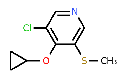 CAS 1243353-27-6 | 3-Chloro-4-cyclopropoxy-5-(methylsulfanyl)pyridine