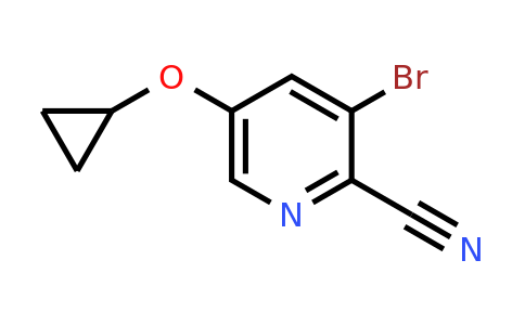 CAS 1243353-30-1 | 3-Bromo-5-cyclopropoxypicolinonitrile