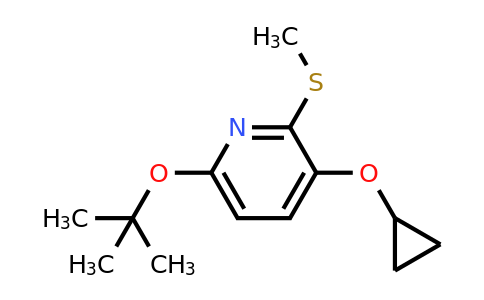 CAS 1243353-35-6 | 6-Tert-butoxy-3-cyclopropoxy-2-(methylthio)pyridine