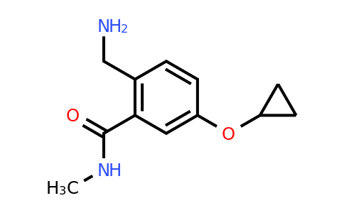 CAS 1243353-41-4 | 2-(Aminomethyl)-5-cyclopropoxy-N-methylbenzamide