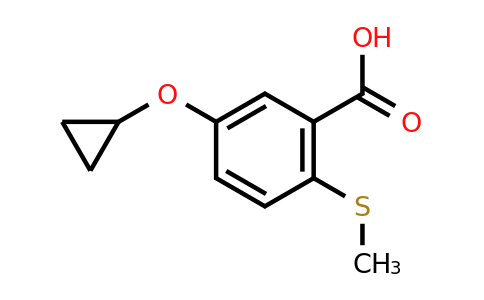 CAS 1243353-42-5 | 5-Cyclopropoxy-2-(methylthio)benzoic acid
