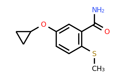 CAS 1243353-47-0 | 5-Cyclopropoxy-2-(methylthio)benzamide