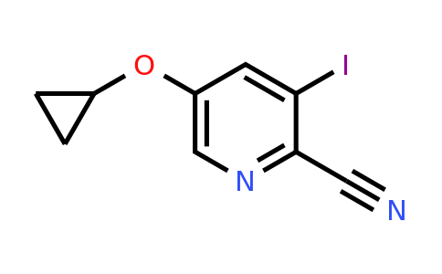 CAS 1243353-52-7 | 5-Cyclopropoxy-3-iodopicolinonitrile