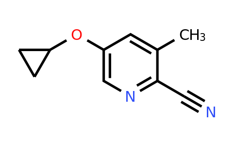 CAS 1243353-53-8 | 5-Cyclopropoxy-3-methylpicolinonitrile