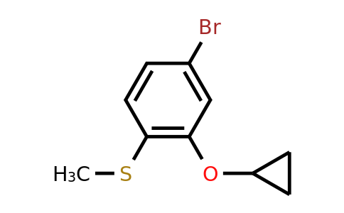 CAS 1243353-55-0 | (4-Bromo-2-cyclopropoxyphenyl)(methyl)sulfane