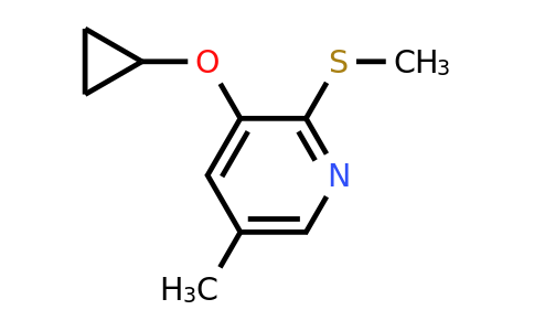 CAS 1243353-64-1 | 3-Cyclopropoxy-5-methyl-2-(methylsulfanyl)pyridine