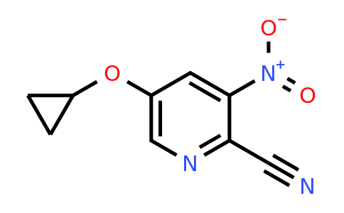 CAS 1243353-67-4 | 5-Cyclopropoxy-3-nitropicolinonitrile