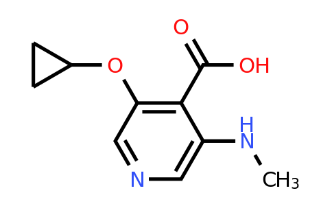 CAS 1243353-68-5 | 3-Cyclopropoxy-5-(methylamino)isonicotinic acid