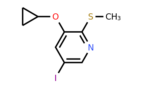 CAS 1243353-72-1 | 3-Cyclopropoxy-5-iodo-2-(methylsulfanyl)pyridine