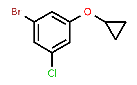 CAS 1243353-82-3 | 1-Bromo-3-chloro-5-cyclopropoxybenzene