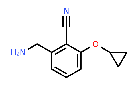CAS 1243353-84-5 | 2-(Aminomethyl)-6-cyclopropoxybenzonitrile