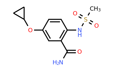 CAS 1243353-85-6 | 5-Cyclopropoxy-2-(methylsulfonamido)benzamide