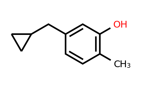 CAS 1243353-88-9 | 5-(Cyclopropylmethyl)-2-methylphenol