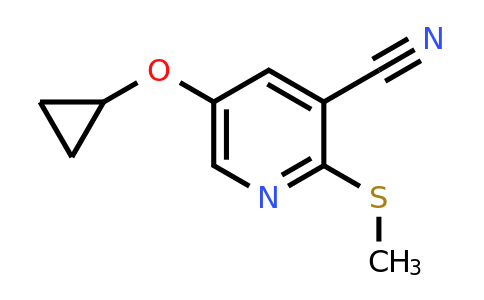 CAS 1243353-89-0 | 5-Cyclopropoxy-2-(methylsulfanyl)pyridine-3-carbonitrile