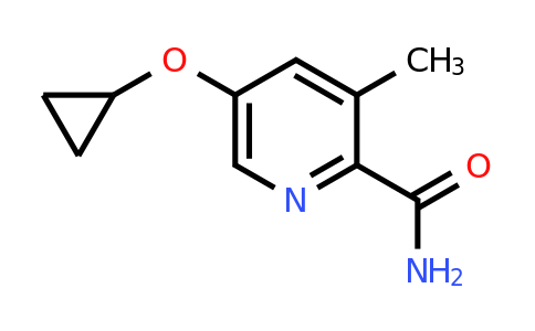 CAS 1243353-90-3 | 5-Cyclopropoxy-3-methylpicolinamide