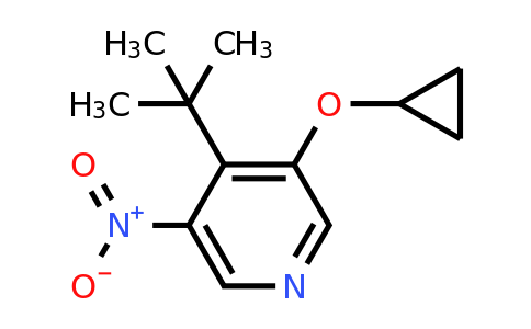 CAS 1243353-97-0 | 4-Tert-butyl-3-cyclopropoxy-5-nitropyridine