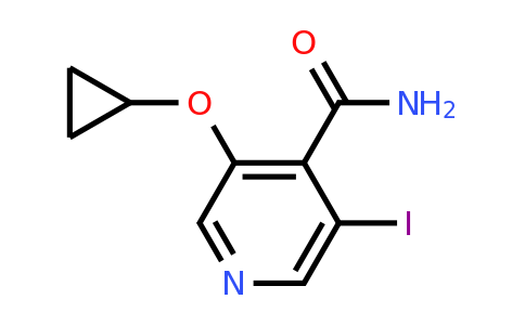 CAS 1243353-99-2 | 3-Cyclopropoxy-5-iodoisonicotinamide