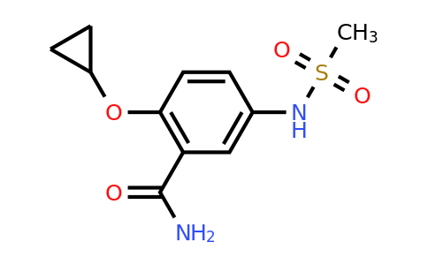 CAS 1243354-05-3 | 2-Cyclopropoxy-5-(methylsulfonamido)benzamide