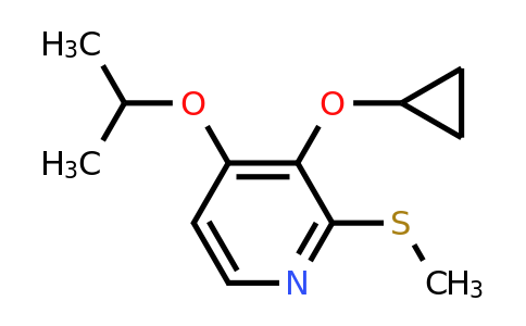 CAS 1243354-09-7 | 3-Cyclopropoxy-4-isopropoxy-2-(methylthio)pyridine