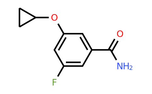 CAS 1243354-14-4 | 3-Cyclopropoxy-5-fluorobenzamide