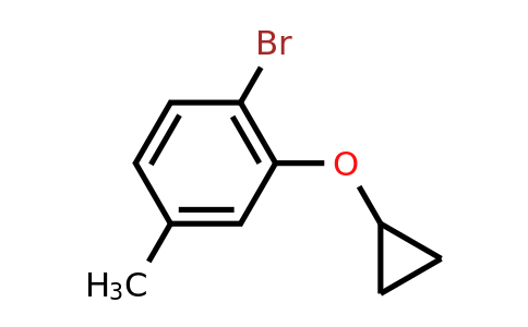 CAS 1243354-23-5 | 1-Bromo-2-cyclopropoxy-4-methylbenzene