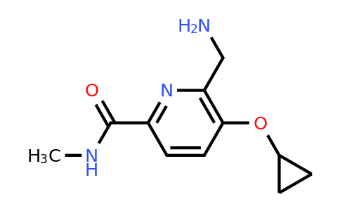 CAS 1243354-28-0 | 6-(Aminomethyl)-5-cyclopropoxy-N-methylpicolinamide