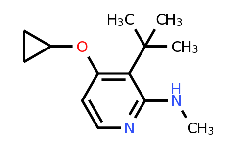 CAS 1243354-36-0 | 3-Tert-butyl-4-cyclopropoxy-N-methylpyridin-2-amine