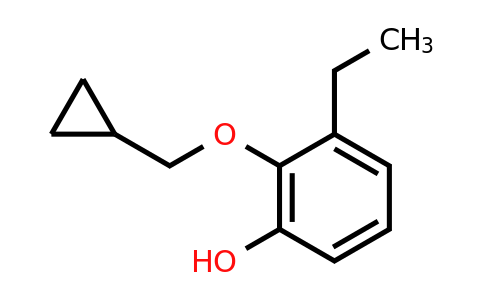 CAS 1243354-41-7 | 2-(Cyclopropylmethoxy)-3-ethylphenol