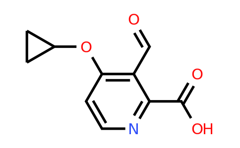 CAS 1243354-48-4 | 4-Cyclopropoxy-3-formylpicolinic acid