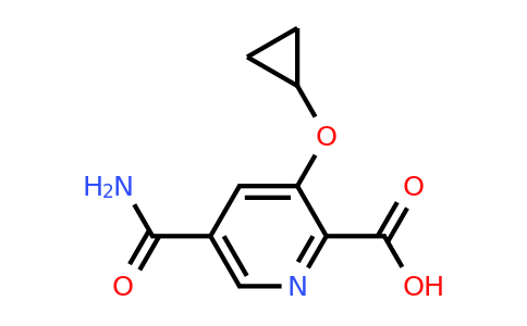 CAS 1243354-81-5 | 5-Carbamoyl-3-cyclopropoxypicolinic acid