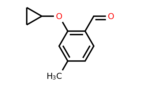 CAS 1243354-94-0 | 2-Cyclopropoxy-4-methylbenzaldehyde