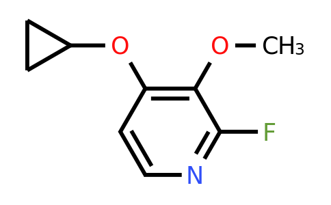 CAS 1243354-97-3 | 4-Cyclopropoxy-2-fluoro-3-methoxypyridine