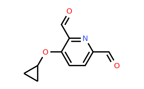 CAS 1243355-01-2 | 3-Cyclopropoxypyridine-2,6-dicarbaldehyde