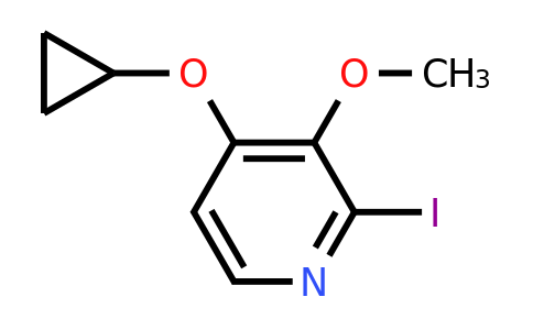 CAS 1243355-02-3 | 4-Cyclopropoxy-2-iodo-3-methoxypyridine