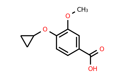 CAS 1243355-05-6 | 4-Cyclopropoxy-3-methoxybenzoic acid