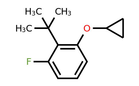 CAS 1243355-08-9 | 2-Tert-butyl-1-cyclopropoxy-3-fluorobenzene
