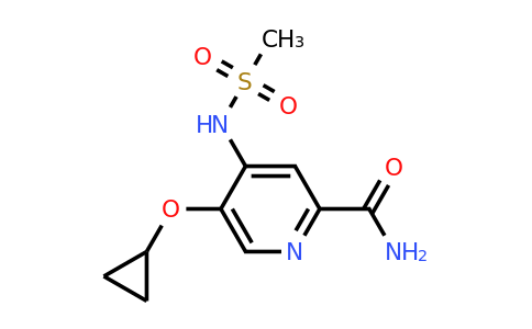 CAS 1243355-09-0 | 5-Cyclopropoxy-4-(methylsulfonamido)picolinamide
