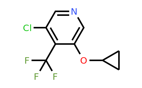 CAS 1243355-13-6 | 3-Chloro-5-cyclopropoxy-4-(trifluoromethyl)pyridine