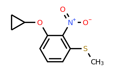CAS 1243355-29-4 | (3-Cyclopropoxy-2-nitrophenyl)(methyl)sulfane
