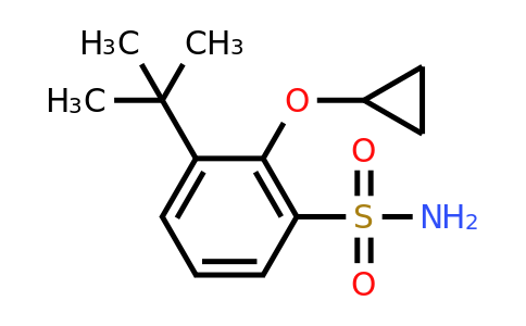 CAS 1243355-32-9 | 3-Tert-butyl-2-cyclopropoxybenzenesulfonamide