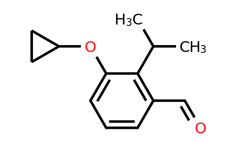 CAS 1243355-33-0 | 3-Cyclopropoxy-2-isopropylbenzaldehyde