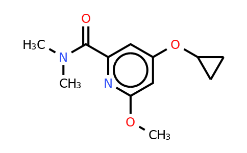 CAS 1243355-34-1 | 4-Cyclopropoxy-6-methoxy-N,n-dimethylpicolinamide