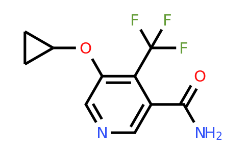 CAS 1243355-36-3 | 5-Cyclopropoxy-4-(trifluoromethyl)nicotinamide