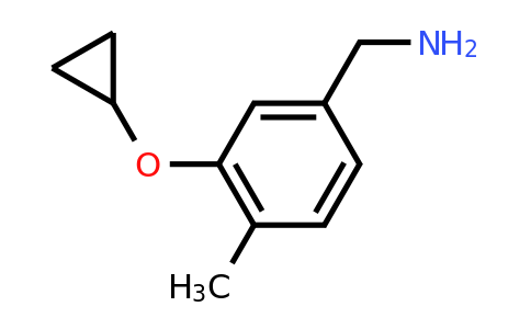 CAS 1243355-38-5 | (3-Cyclopropoxy-4-methylphenyl)methanamine