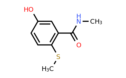 CAS 1243355-39-6 | 5-Hydroxy-N-methyl-2-(methylsulfanyl)benzamide